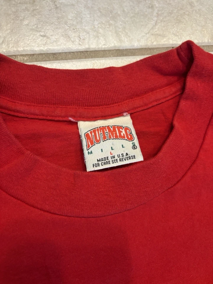 Camiseta De Colección Nutmeg Mills Stanford Cardinals Para Hombre Grande Roja Cuello Redondo Hecha en EE. UU. Foto 3 de 4
