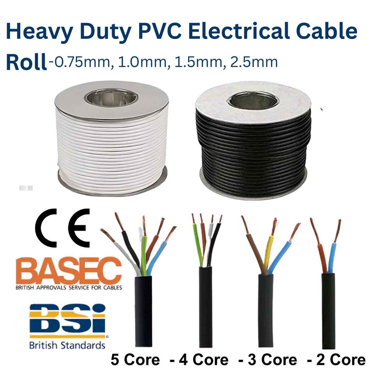 Auto Electrical Cable Uk Automotive Classic 4.5mm² PVC Single Core ...