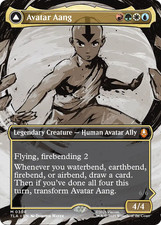 x1 Avatar Aang // Aang, Master of Elements TLA MTG 308 BORDERLESS MYTHIC 1x