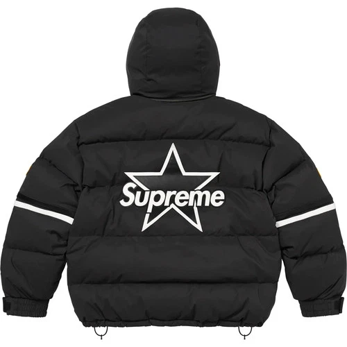 Supreme Vanson Leathers Cordura Down Jacket in Black - Size XL image 4