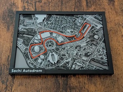 Sochi Autodrome | Magic in Miniature | 3D Miniature Cards | Free Shipping