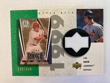 2002 UD Authentics Reverse Negative Jerseys #R-JD - JD Drew GU Jersey #175/350