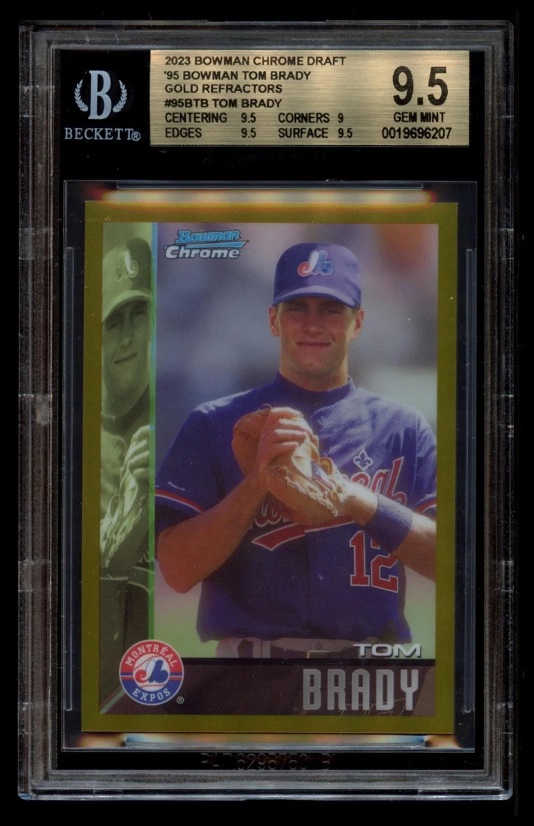Bowman Tom Brady Beckett Grading Services (BGS) 9.5 Graded