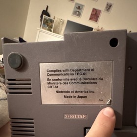 Nintendo Entertainment System NES-001 Home Console RF Connectivity NES