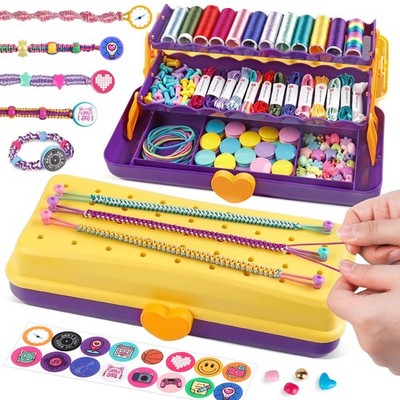 Friendship Bracelet Making Kit for Girls 8-12, DIY String Bracelet Maker with...