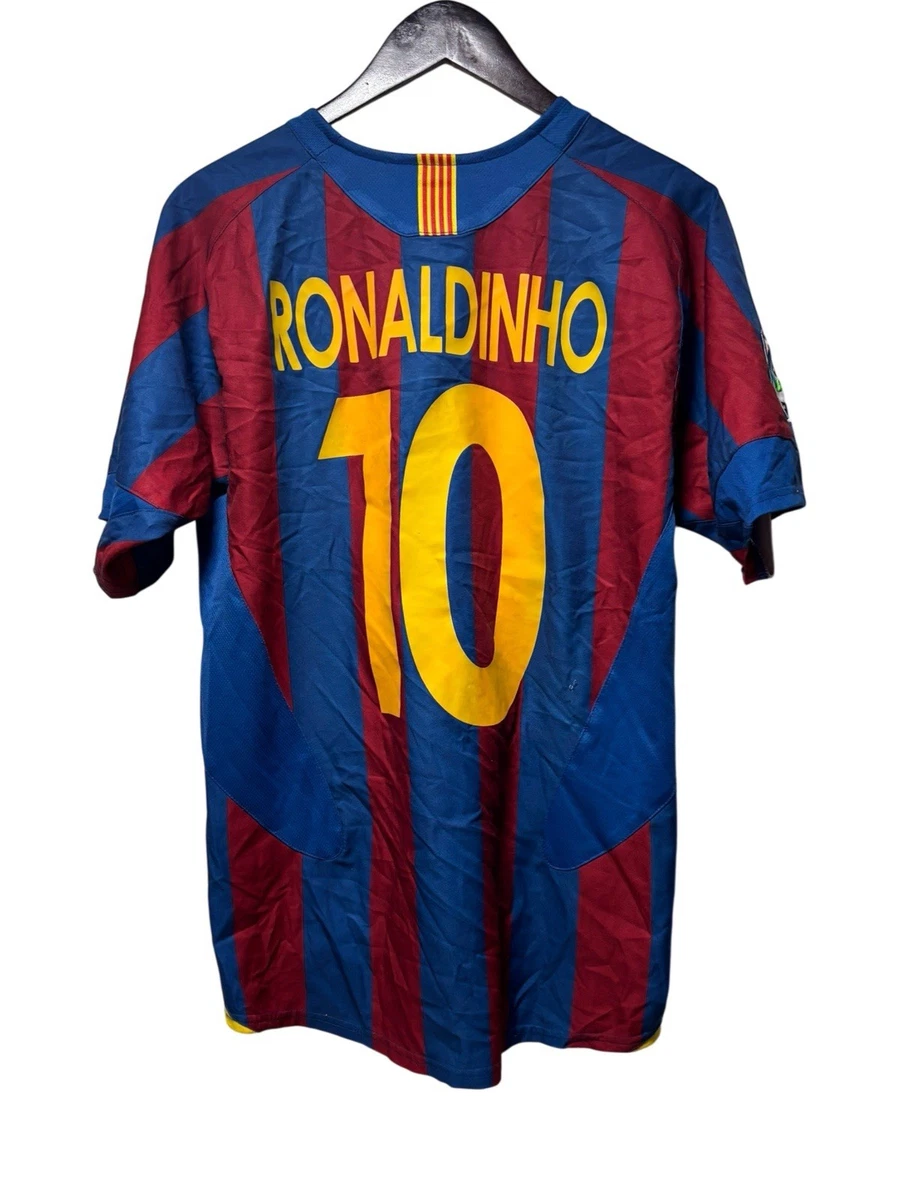 FC Barcelona Ronaldinho International Club Soccer Fan Jerseys for