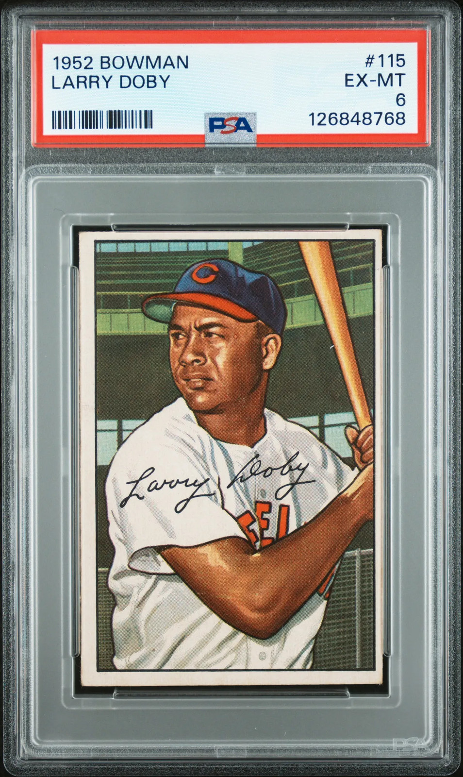 1952 Bowman #115 Larry Doby PSA 6 EX-MT!!