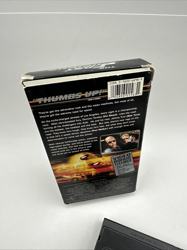 The Fast and the Furious (VHS, 2002, Special Edition Contains Bonus Features) - Image 4 of 4