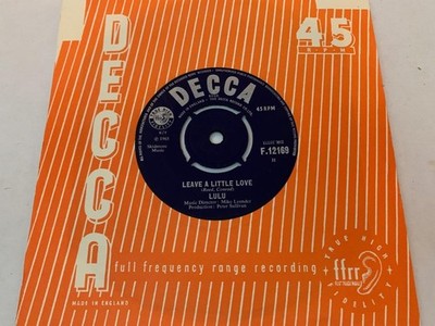 LULU Leave A Little Love TEEN GIRL MOD BEAT 1965 UK Decca F12169 EXCELLENT