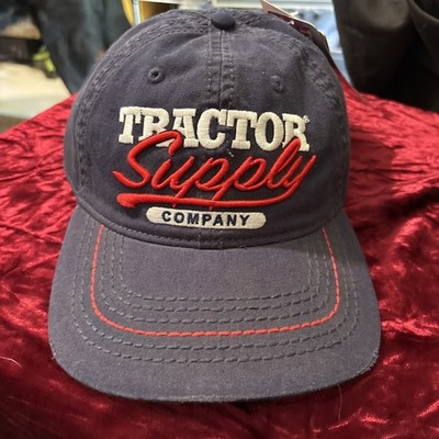 Tractor Supply Company Hat Mens Blue Red White Logo Cap TSC Osfm Adult NWT