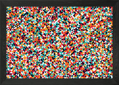 Gerahmtes Wandbild Poster Leinwanddruck Bild mit gedrehten Ecken