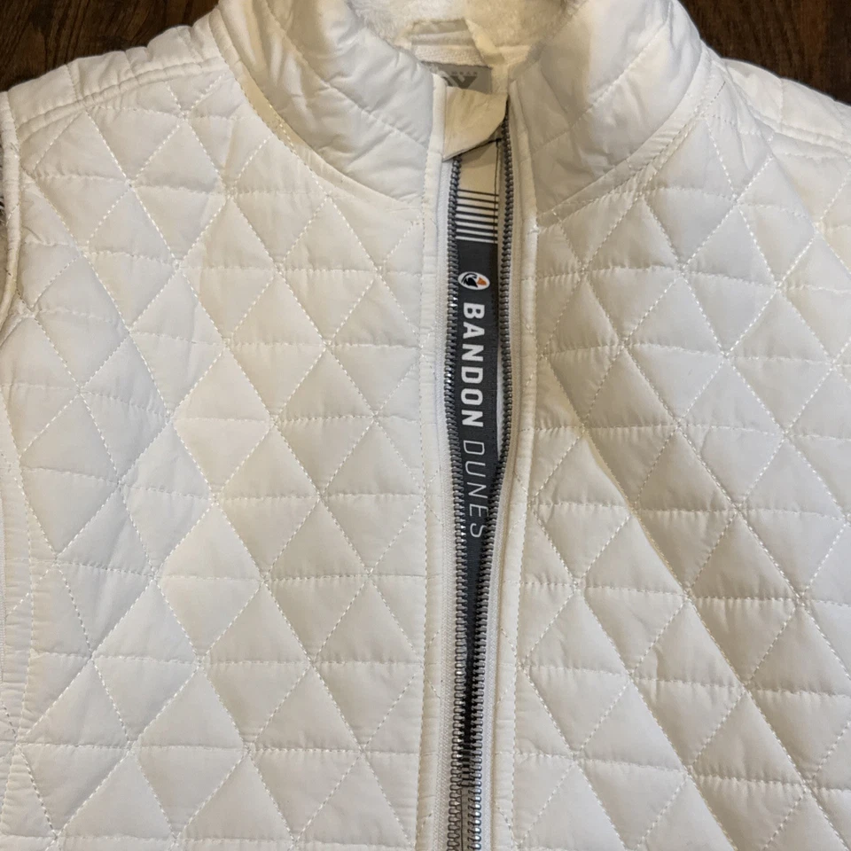 Level Wear Bandon Dunes Women’s Golf Vest Medium Black Zip Front Polyester Blend - Image 2 of 4