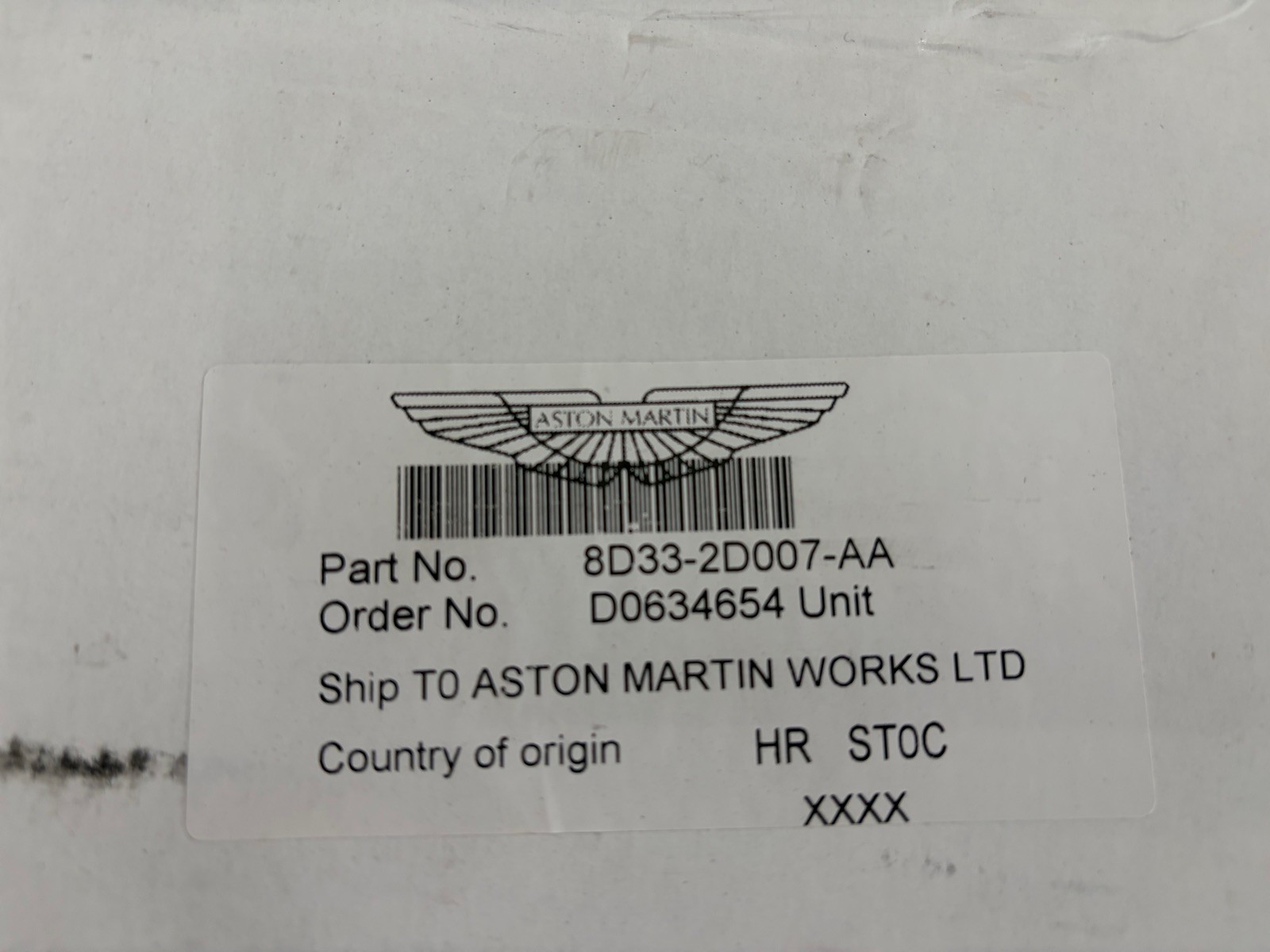 Aston Martin Front Brake Pads 8D33-2D007-BA DB9 DBS Vanquish Virage 13–16