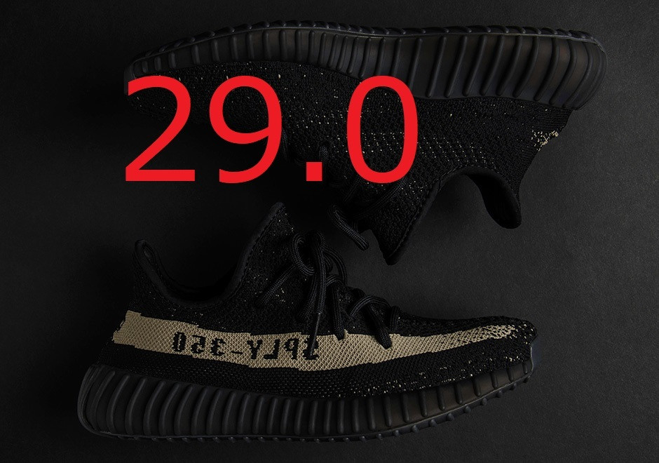 adidas Men 11.0US Kanye West Adidas Yeezy Boost 350 V2 Oreo By1604 