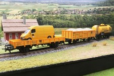 Märklin H0 KONVOLUT 3x Display-Güterwagen "LW - Leonhard Weiss" 00754-05 -17 -21