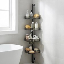 Corner Shower Caddy, Extendable Rustproof Shower Organizer Adjustable 4-Tier