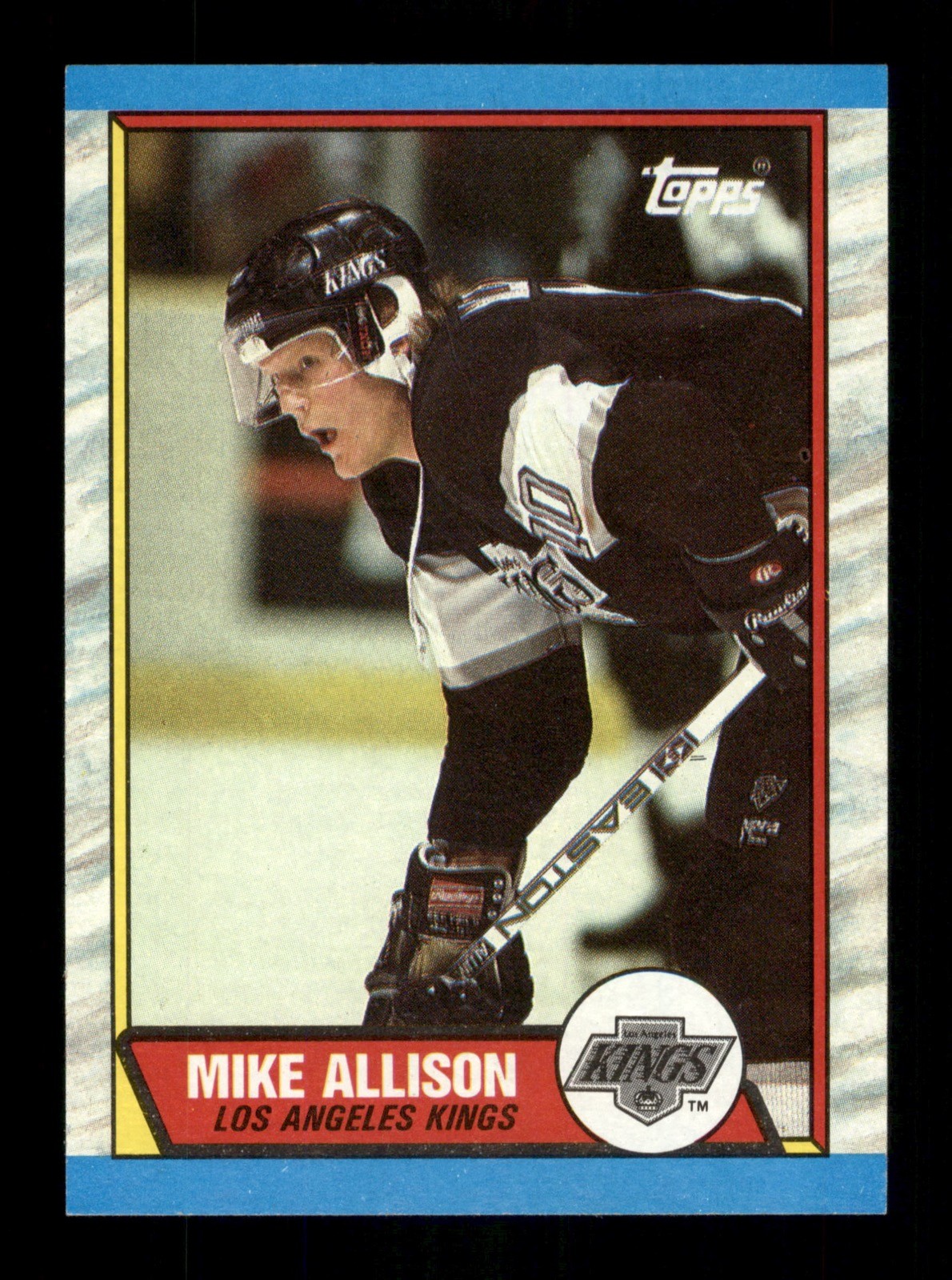 141 Mike Allison  Kings 1989 Topps Hockey Sports Trading Card