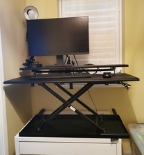 Desk Sit to Stand Converter / Stand up desk converter - Adjustable Height