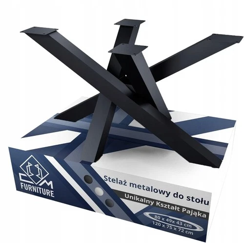 Tischgestell X-Form Metall Esstisch Industrial Tischbeine 3 Farben und 4 Größe