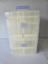 Clear Multi-Layer Craft Storage Box with Handle Scrapbook Crafting