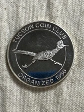 1985 Tucson Arizona 21st Annual Coin Club Show Montezuma Castle 1oz Silver Round