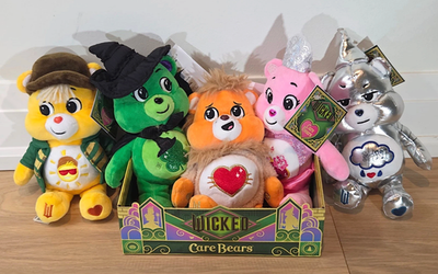 Care Bears x Wicked Fun Size Plush Set of 5 Glinda Elphaba