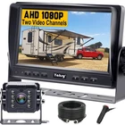 RV Backup Camera 7" HD 1080P, IR Night Vision, Waterproof, 2 Channels, No Delay