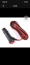 Car 12V Universal Cigarette Lighter Plug with Switch Fuse Indicator Power Cord