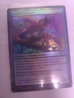 x1 Nimble Brigand OTJ MTG 58 FOIL UNCOMMON M/NM 1x