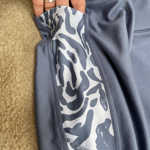 UNDER ARMOUR WOMEN'S HEATGEAR HI RISE ANKLE LEGGINGS BLUE SZ S - Picture 4 of 6
