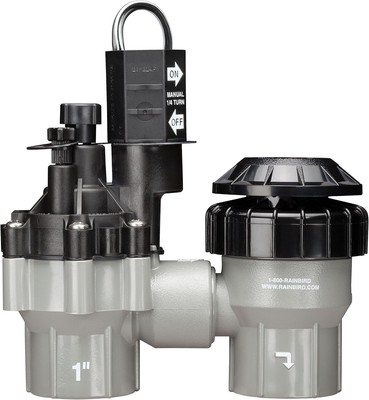 Rain Bird DASASVF100 Professional Grade Anti-Siphon Valve 1 Inch, Black/Gray 