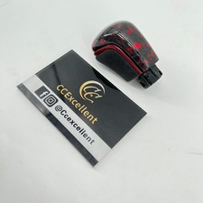 For Toyota 2018-2024 Camry Se Xse Trd Xle Red Forged Carbon Fiber Shift Knob