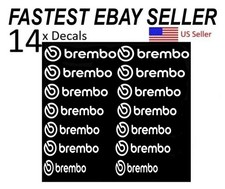 14x Caliper Decal For Brembo Brakes 7 Sizes - Choose Color - Fast Free Shipping 14x Caliper Decal For Brembo Brakes 7 Sizes - Choose Color - Fast Free Shipping