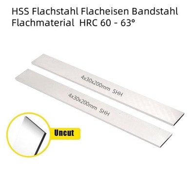 Flachstahl Flacheisen Bandstahl Flachmaterial Drehwerkzeug HRC 60 - 63° HSS
