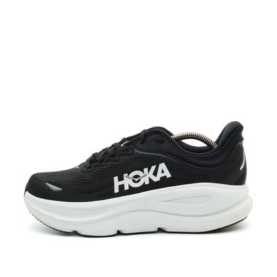 Hoka One Damen Bondi 8 Wide Schuhe Schwarz Weiß Mesh Passform Laufschuh EU 40 