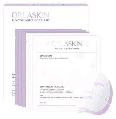 Deep Bio-Collagen Real Mask 34g*6ea, Facial Hydrogel Masks with Low Molecular...