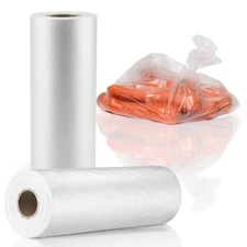 12” x 20” Plastic Produce Bags, Food Storage Bags 350pcs on a Roll,