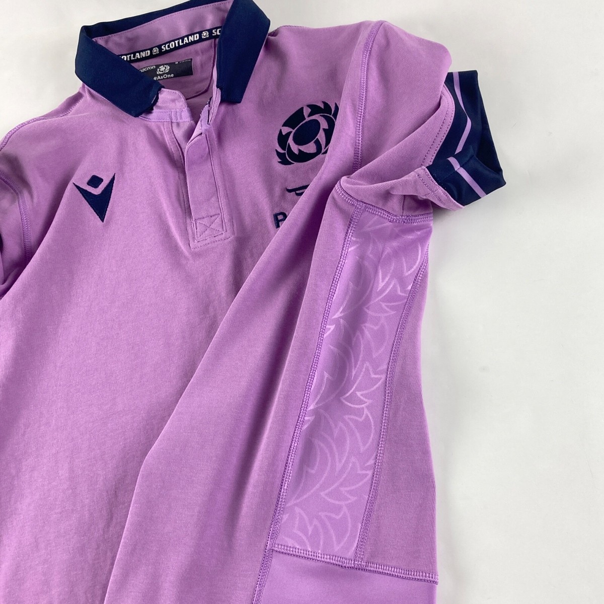 Maillot De Rugby Écosse Macron - Sponsor Peter Vardy - Taille M Homme - Occasion