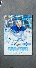 2023-24 Upper Deck Ice Sub-Zero Autograph #SZ-64 Devon Levi RC Auto Sabres
