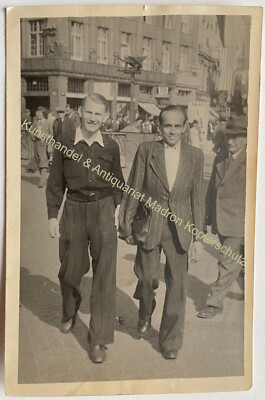 orig. Foto AK Berlin um 1945 Herren USA Besatzung 