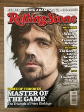 Rolling Stone May 24, 2012-Games of Thrones Peter Dinklage Cover/Adam Lambert