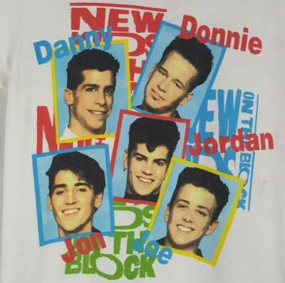 New Kids on the Block NKOTB Men T-shirt White Cotton Tee All Sizes S-5XL
