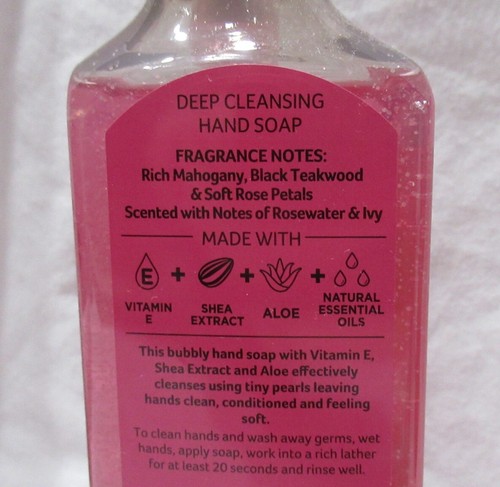 BLENDS by Bath & Body Works DC Hand Soap ROSE WATER & IVY MAHOGANY TEAKWOOD - Picture 4 of 4
