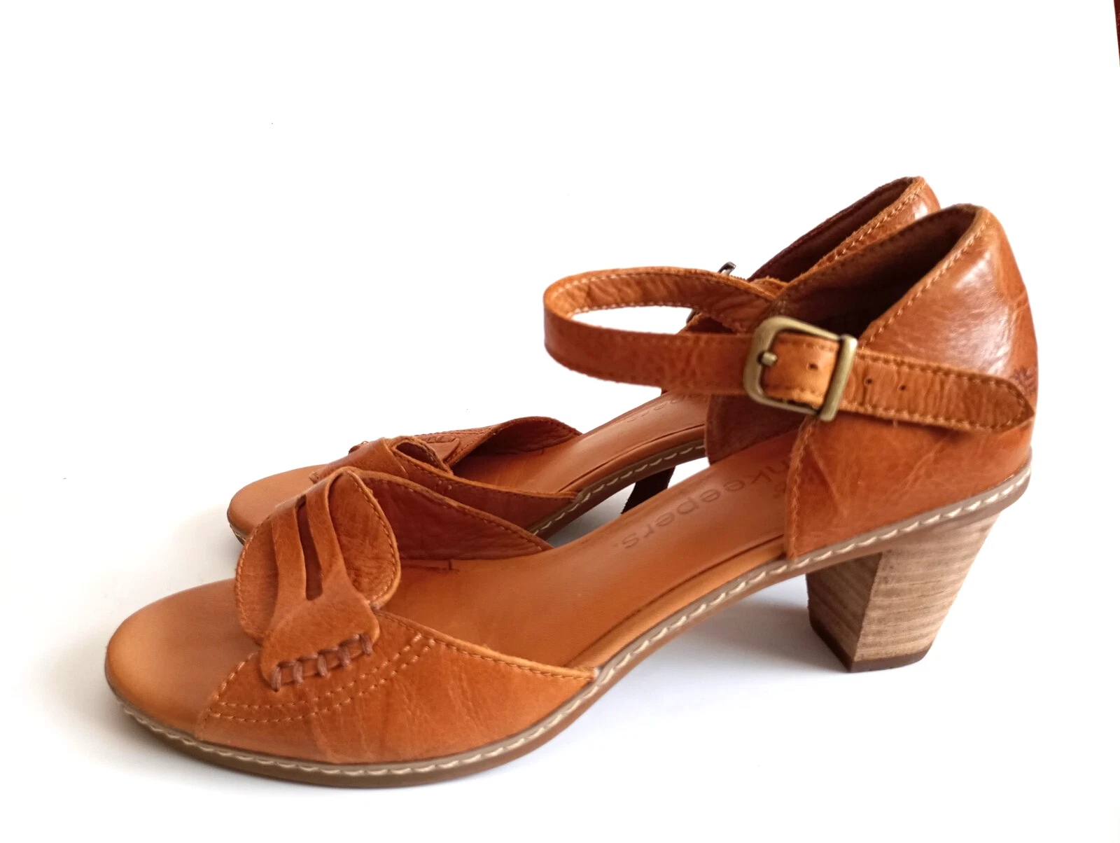 Sandali donna vintage Timberland taglia UK 5 5 pelle marrone