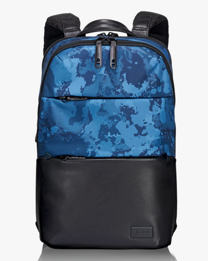 Tumi ELWOOD BACKPACK Tahoe Bag Nylon/Leather Blue Ocean  display picture 2