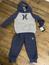 HURLEY Fleece 2-Piece Set - Hoodie  Joggers/Sweatpants 12 Months NWT