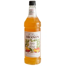 Monin Premium Spicy Mango Flavoring Syrup 1 Liter 544SYPFR122F