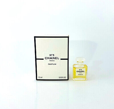 Chanel No 5 Parfum 1.5 ml. 0.05 fl.oz. mini micro perfume new in box 