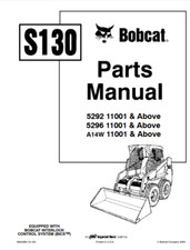 Bobcat S130 Skid Steer Parts Manual COMB BINDED