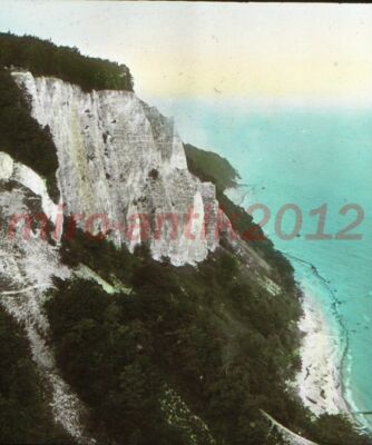 Fotoplatte Glas, Skandivanienreise, Insel Moen?, ca 1910, 5026-753/6